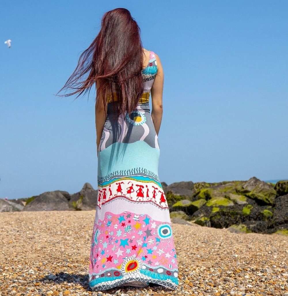 African Printed Long Summer Dress
